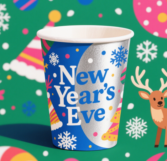 New Year's Eve special paper cups