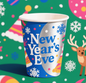 New Year's Eve special paper cups