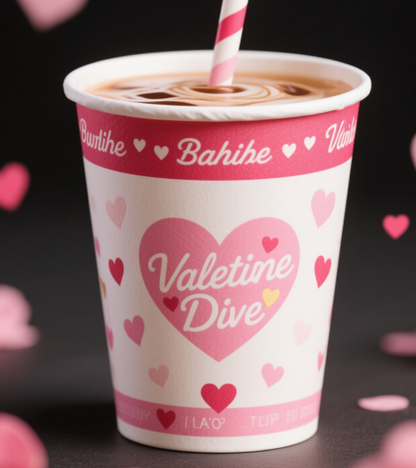 Valentine's Day special paper cups