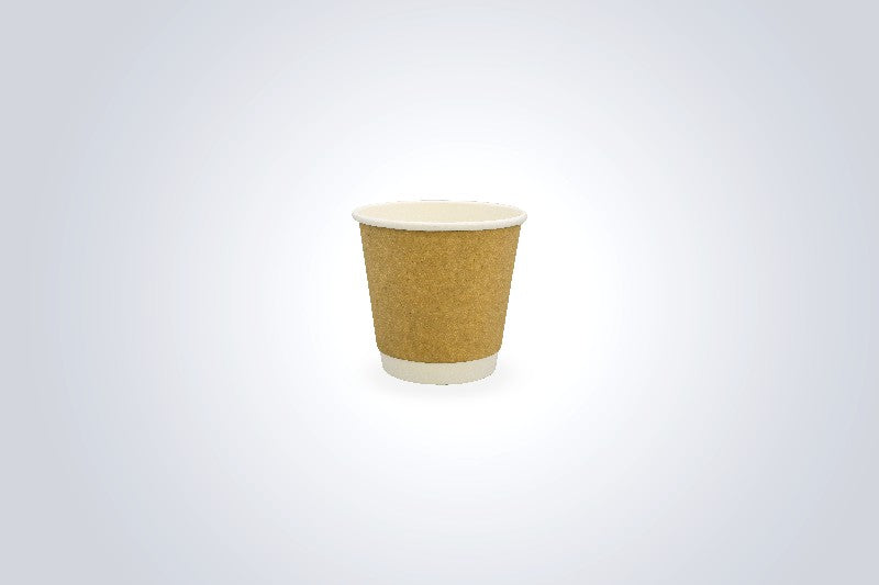 8 oz Kraft Paper Double Wall Cup