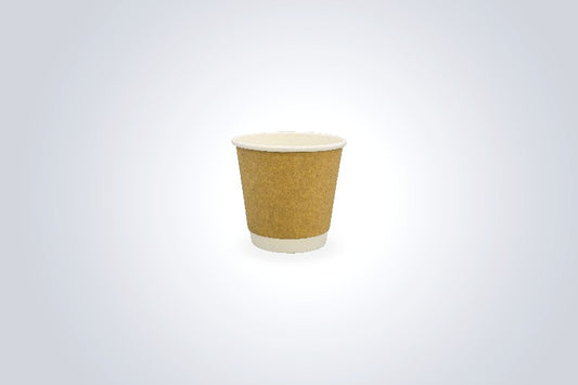 8 oz Kraft Paper Double Wall Cup