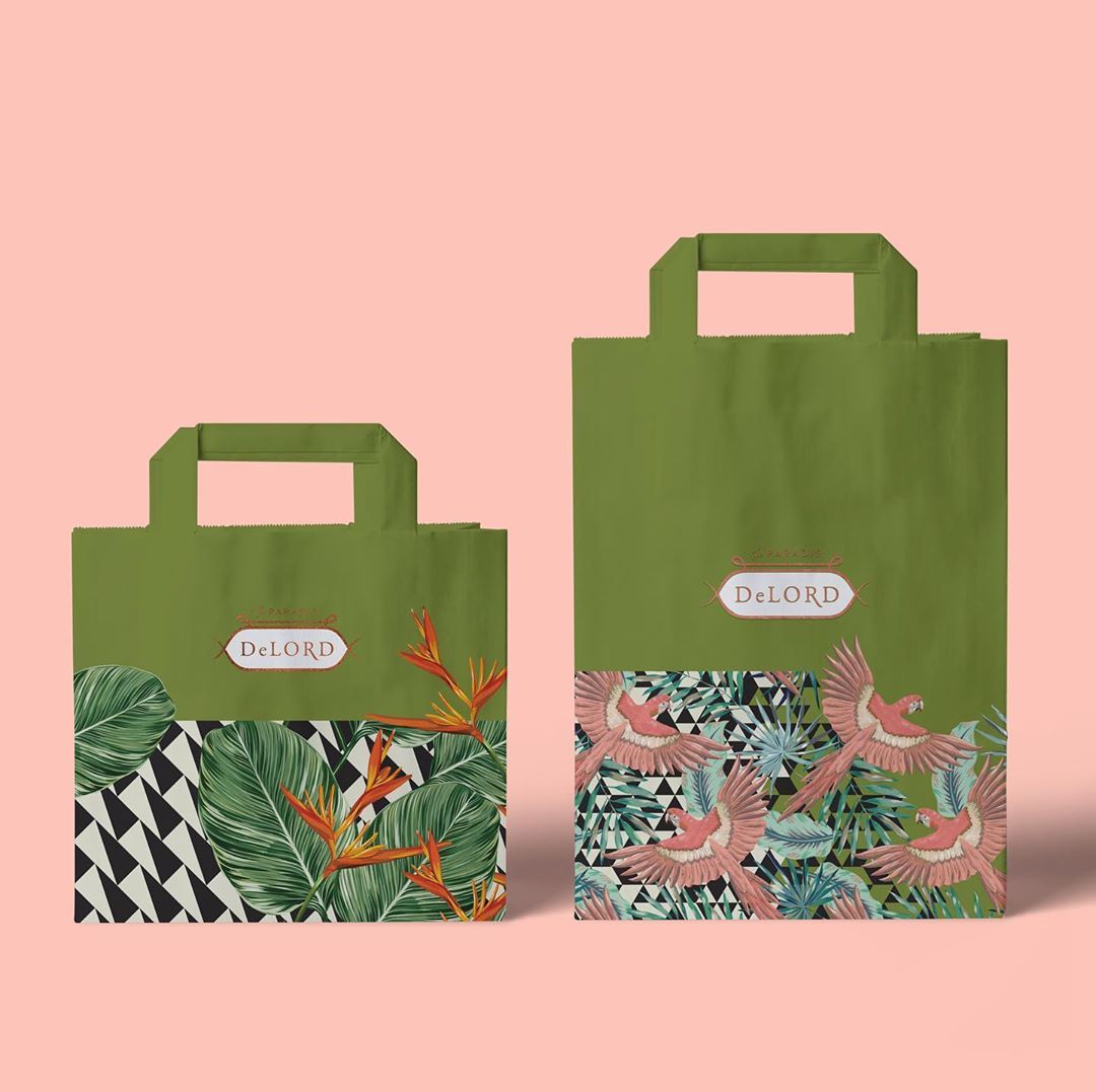 Paper Bags With Flat Handle